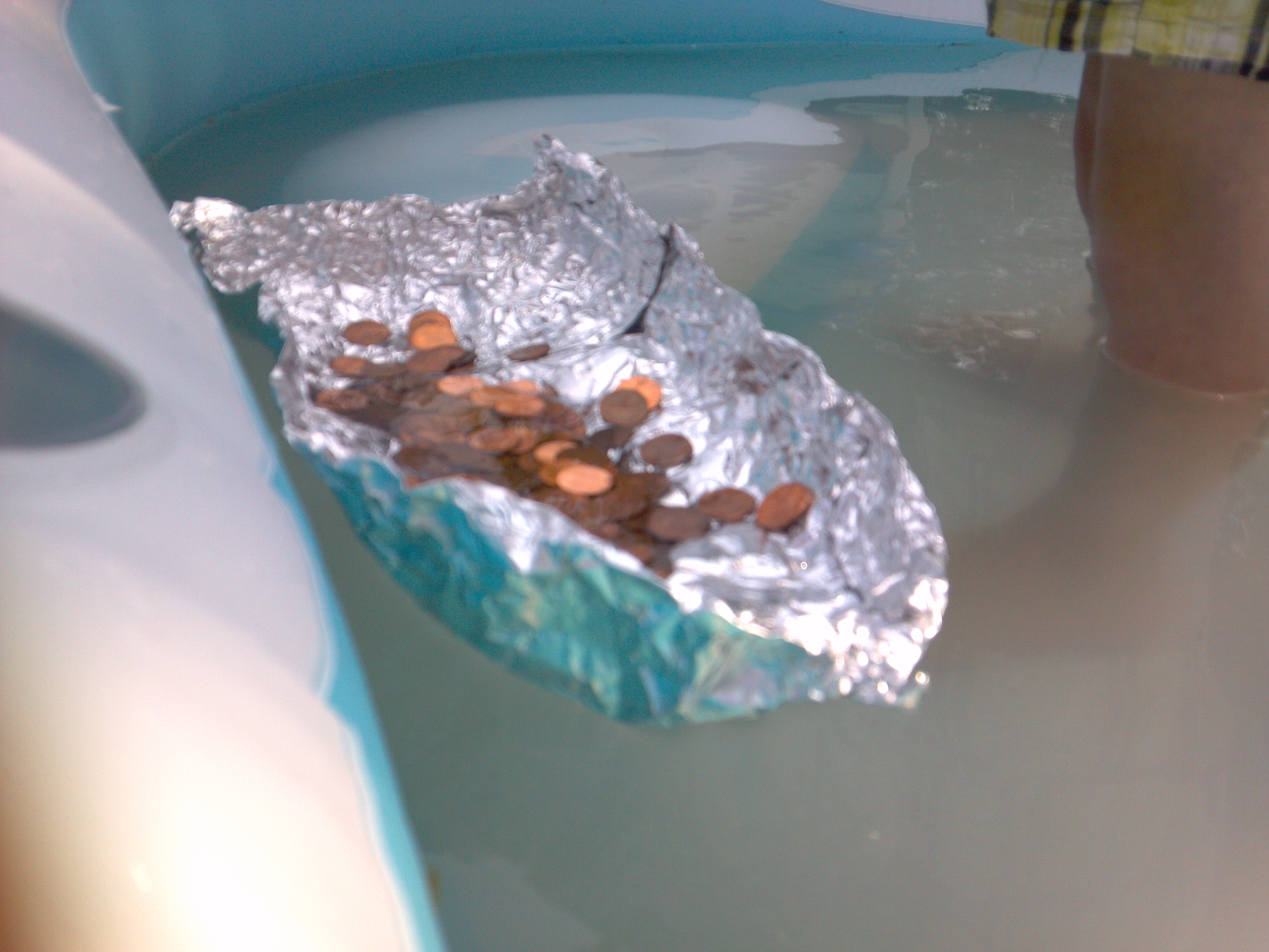 aluminum foil: how to make a boat out of aluminum foil